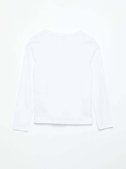 Lot de 2 t-shirts unis à manches longues - Kiabi Lot de 2 t-shirts unis à manches longues - Kiabi