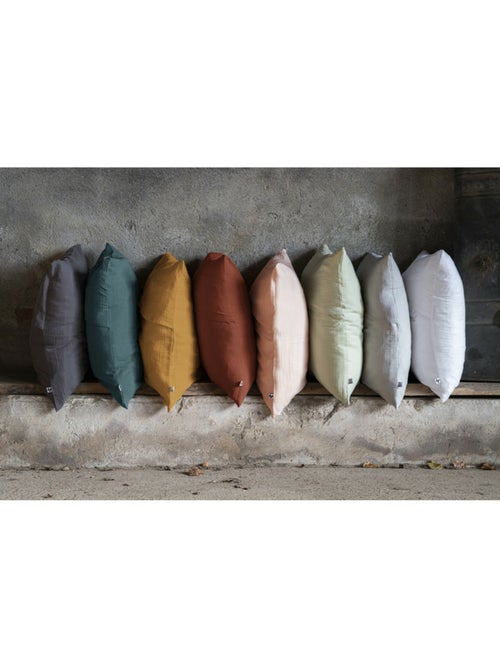 Lot de 2 taies d’oreiller - double gaze de coton - gaïa - Kiabi Lot de 2 taies d’oreiller - double gaze de coton - gaïa - Kiabi