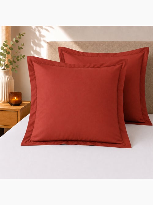 Lot de 2 taies d'oreiller – 100% coton 57 fils - Kiabi Lot de 2 taies d'oreiller – 100% coton 57 fils - Kiabi