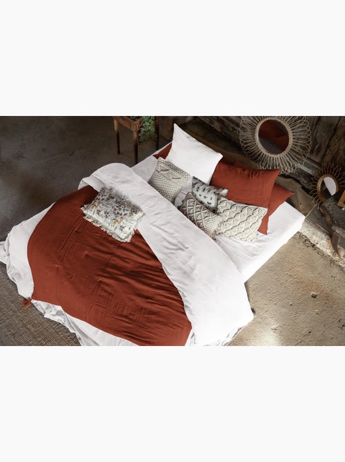 Lot de 2 taies d’oreiller – double gaze de coton – gaïa - Kiabi Lot de 2 taies d’oreiller – double gaze de coton – gaïa - Kiabi
