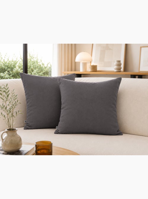 Lot de 2 taies d’oreiller – double gaze de coton – gaïa - Kiabi Lot de 2 taies d’oreiller – double gaze de coton – gaïa - Kiabi