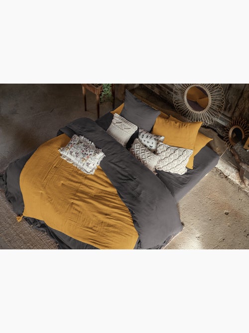 Lot de 2 taies d’oreiller – double gaze de coton – gaïa - Kiabi Lot de 2 taies d’oreiller – double gaze de coton – gaïa - Kiabi