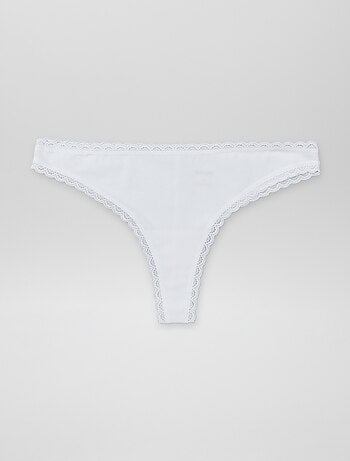 Lot de 2 tangas en coton