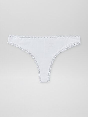 Lot de 2 tangas en coton