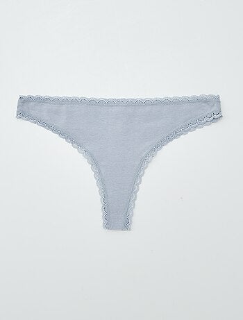 Lot de 2 tangas en coton