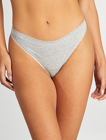 Lot de 2 tangas en coton