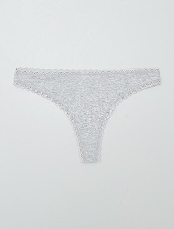 Lot de 2 tangas en coton