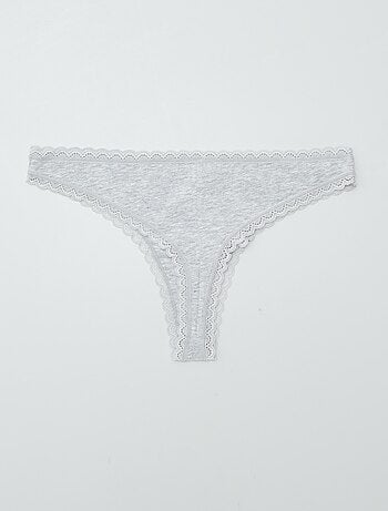 Lot de 2 tangas en coton