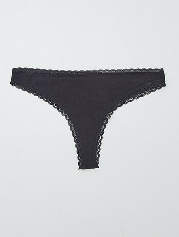 Lot de 2 tangas en coton
