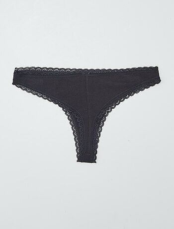 Lot de 2 tangas en coton