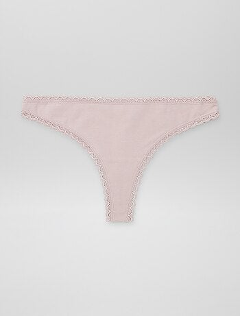 Lot de 2 tangas en coton