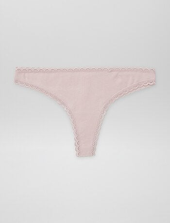 Lot de 2 tangas en coton