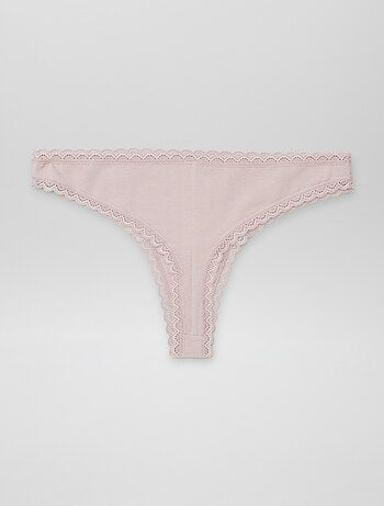 Lot de 2 tangas en coton
