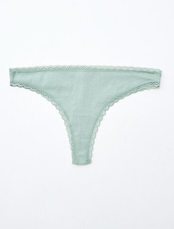 Lot de 2 tangas en coton