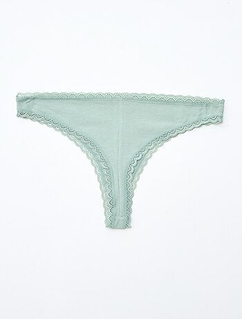 Lot de 2 tangas en coton