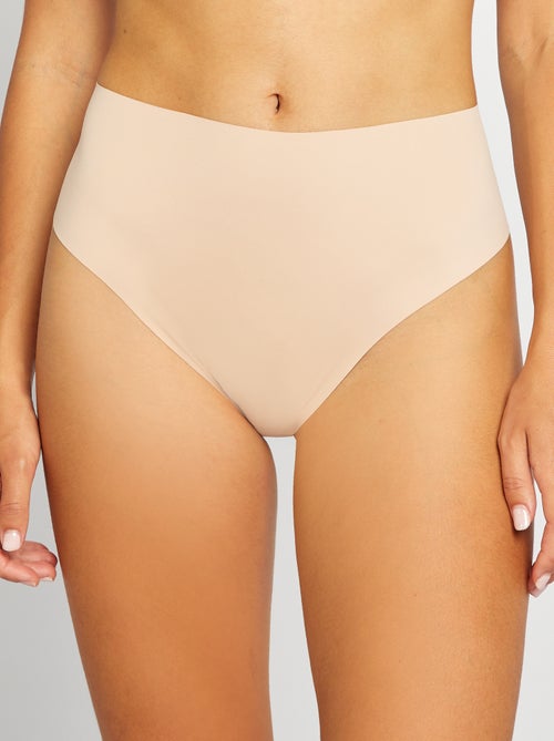 Lot de 2 tangas invisible à taille haute - Kiabi