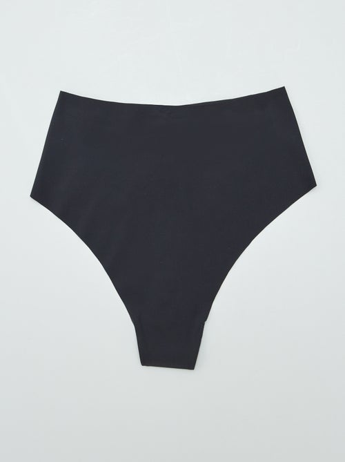 Lot de 2 tangas invisible à taille haute - Kiabi