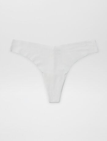 Lot de 2 tangas invisibles en microfibre