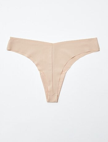 Lot de 2 tangas invisibles en microfibre