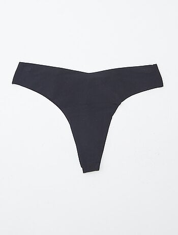 Lot de 2 tangas invisibles en microfibre