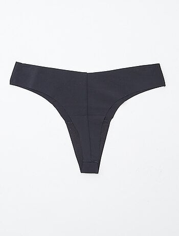 Lot de 2 tangas invisibles en microfibre