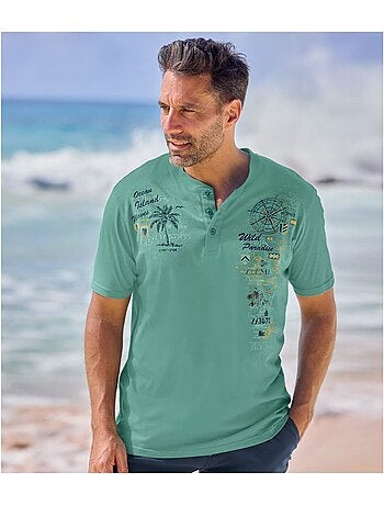Lot de 2 Tee-shirts Col Boutonné - ATLAS FOR MEN