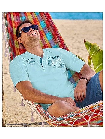 Lot de 2 Tee-Shirts Col Tunisiens Calvi - ATLAS FOR MEN