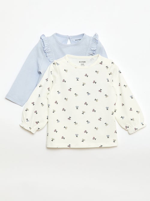 Lot de 2 tee-shirts imprimés - Kiabi