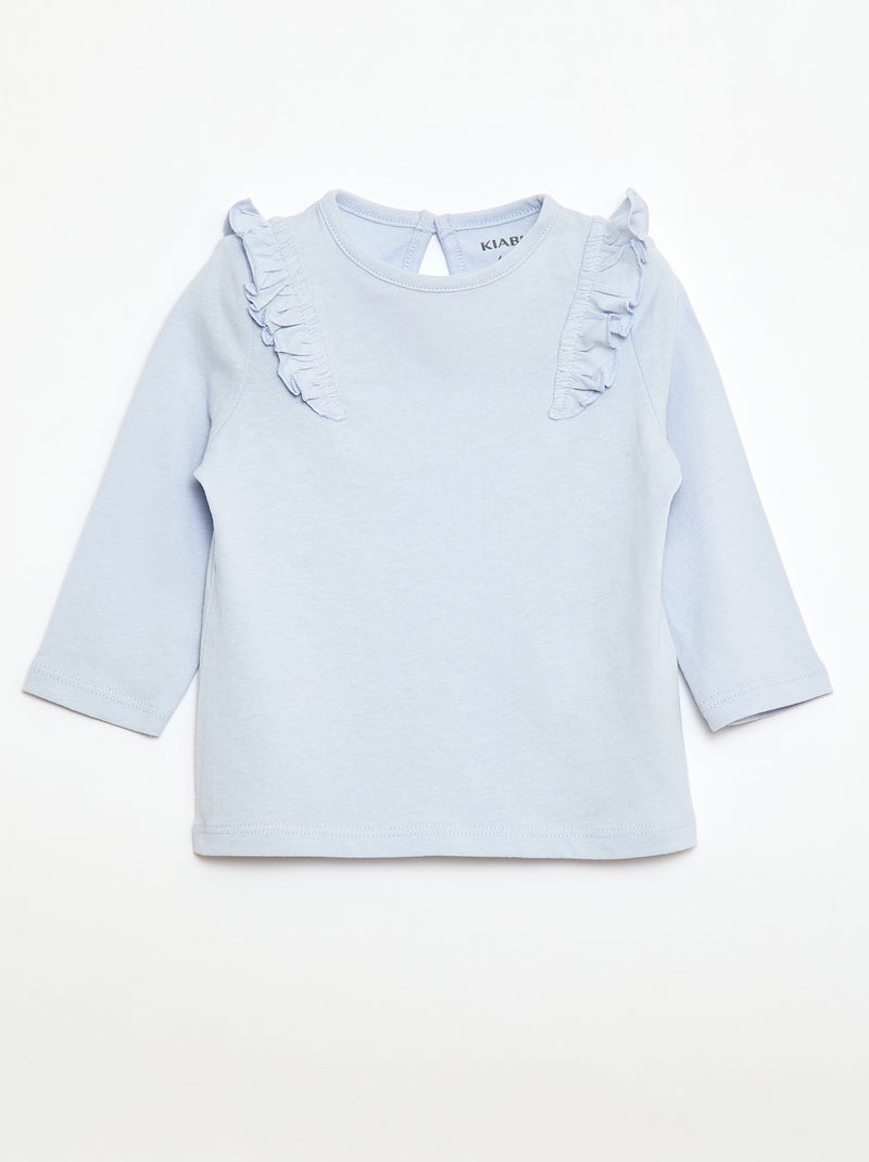Lot de 2 tee-shirts imprimés Blanc/bleu - Kiabi