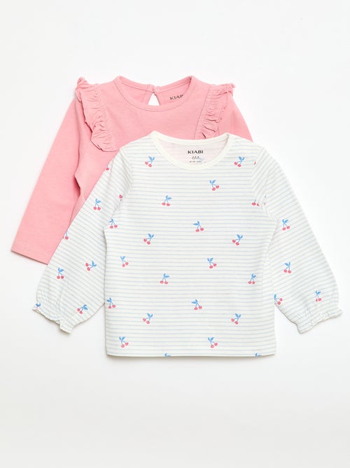 Lot de 2 tee-shirts imprimés - Kiabi