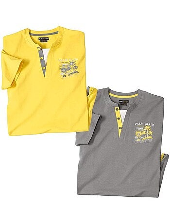 Lot de 2 tee-shirts palm club - atlas for men