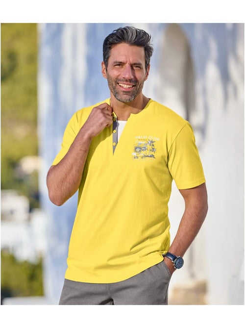 Lot de 2 Tee-Shirts Palm Club   - ATLAS FOR MEN - Kiabi