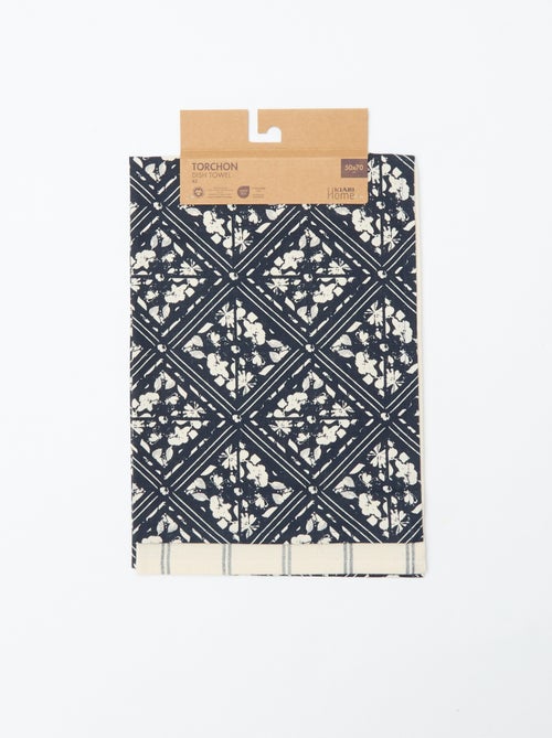 Lot de 2 torchons 50 x 70 cm - Kiabi Home - Kiabi