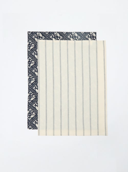 Lot de 2 torchons 50 x 70 cm - Kiabi Home - Kiabi