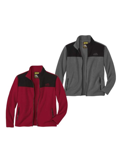 Lot de 2 vestes polaires - atlas for men - Kiabi Lot de 2 vestes polaires - atlas for men - Kiabi