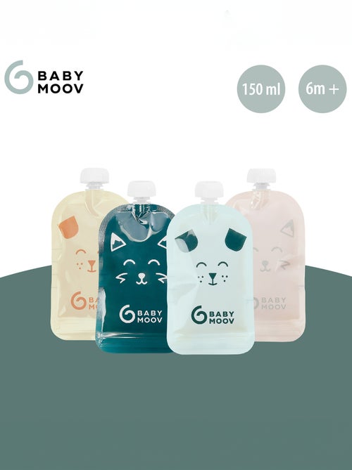 Lot de 20 gourdes réutilisables 'BabyMoov' - Kiabi