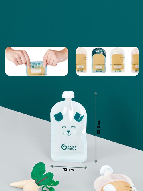Lot de 20 gourdes réutilisables 'BabyMoov' - Kiabi