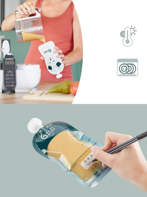 Lot de 20 gourdes réutilisables 'BabyMoov' - Kiabi