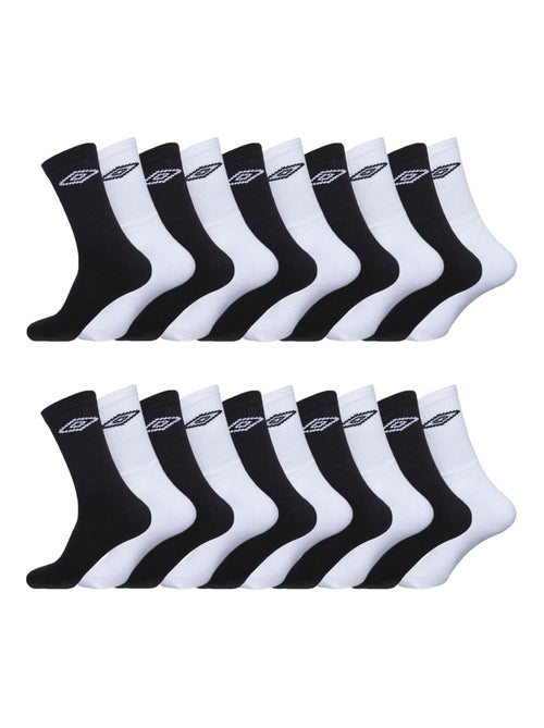 Lot de 20 paires de chaussettes tennis homme umbro - Kiabi Lot de 20 paires de chaussettes tennis homme umbro - Kiabi