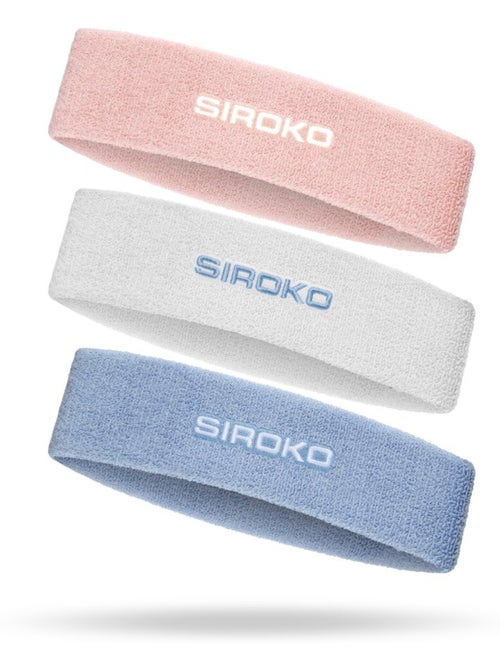 Lot de 3 bandeaux de tennis tennis homme et femme flexband mix - Kiabi