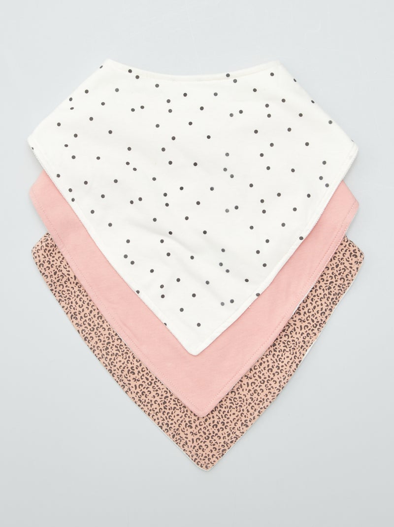 Lot de 3 bavoirs - So Easy Beige - Kiabi