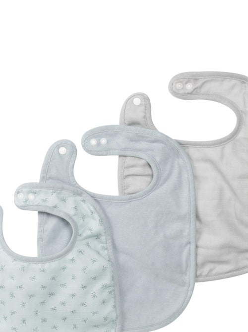 Lot de 3 bavoirs ajustables en coton bio - ROBA 'Lil Planet' - Kiabi Lot de 3 bavoirs ajustables en coton bio - ROBA 'Lil Planet' - Kiabi