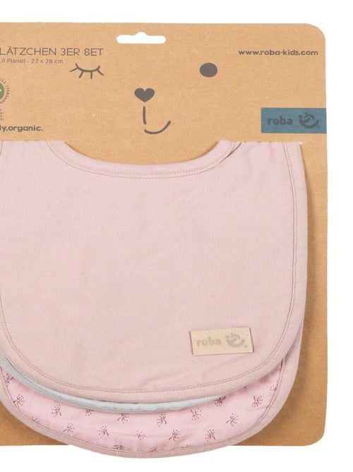 Lot de 3 bavoirs ajustables en coton bio - ROBA 'Lil Planet' - Kiabi Lot de 3 bavoirs ajustables en coton bio - ROBA 'Lil Planet' - Kiabi