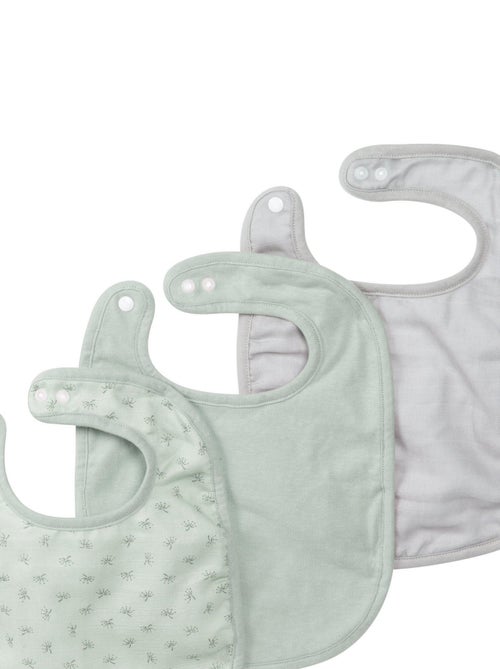 Lot de 3 bavoirs ajustables en coton bio - ROBA 'Lil Planet' - Kiabi Lot de 3 bavoirs ajustables en coton bio - ROBA 'Lil Planet' - Kiabi