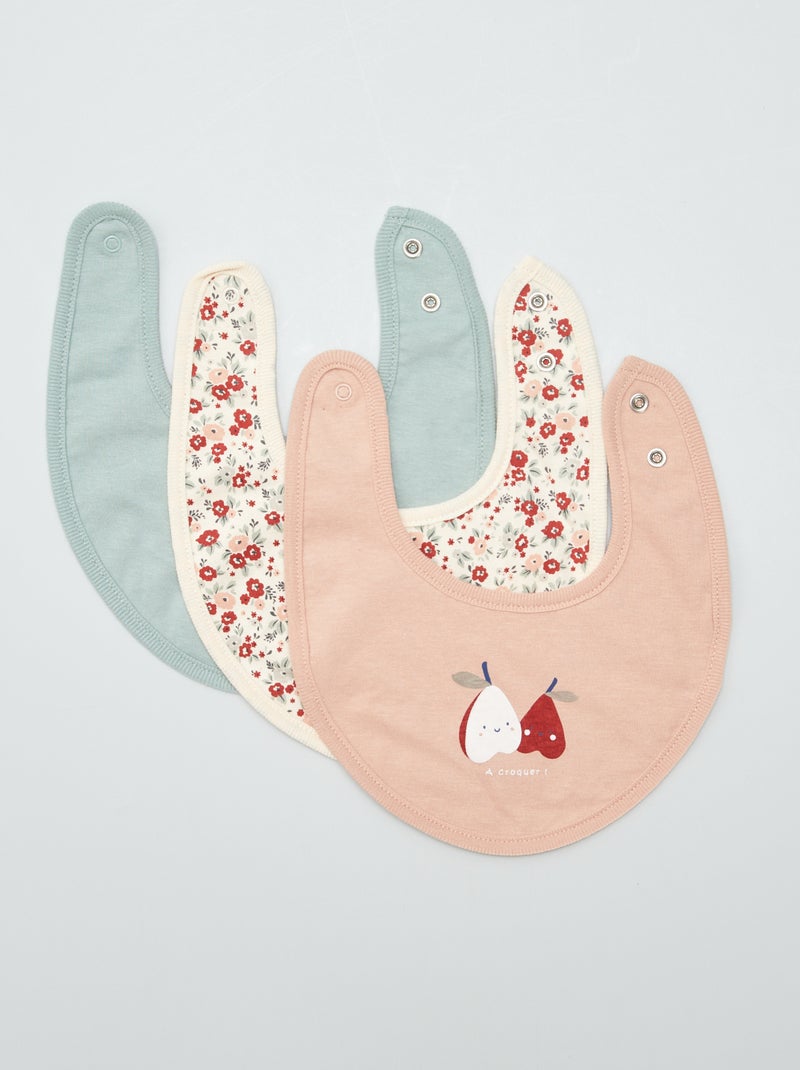 Lot de 3 bavoirs Beige - Kiabi