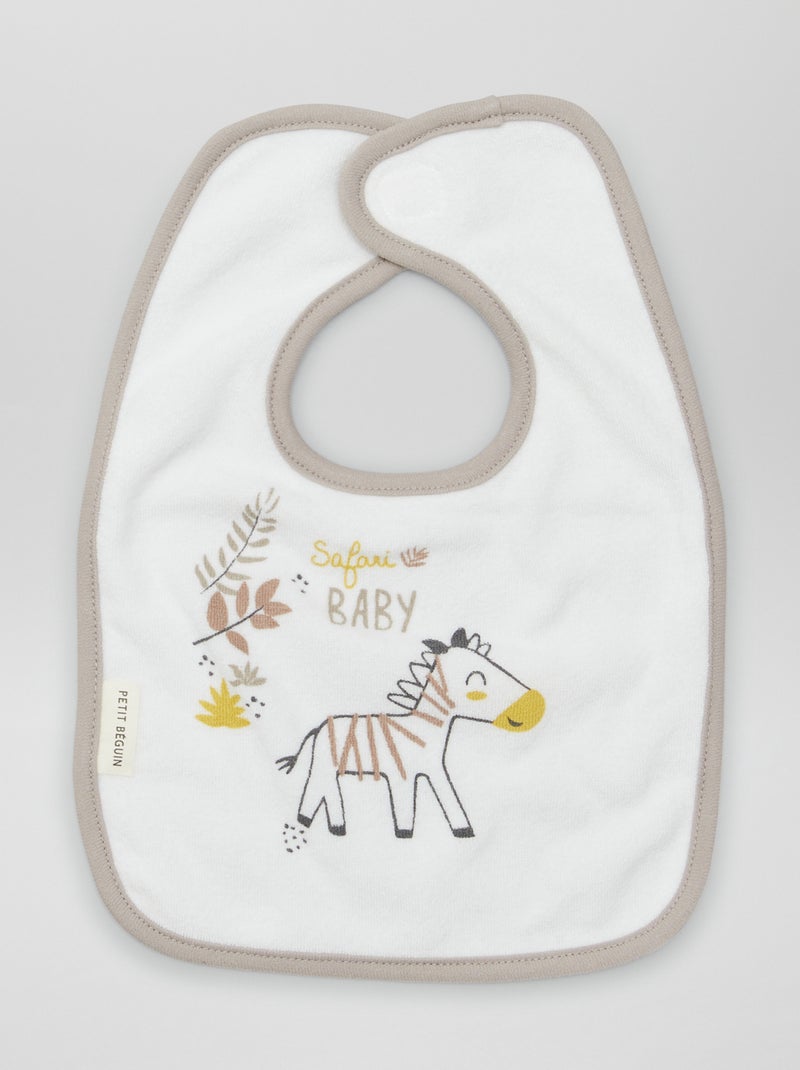 Lot de 3 bavoirs Blanc - Kiabi