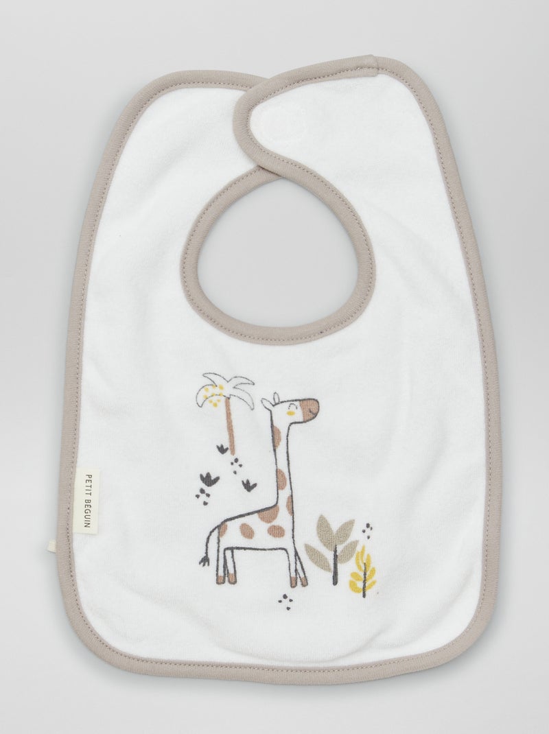 Lot de 3 bavoirs Blanc - Kiabi