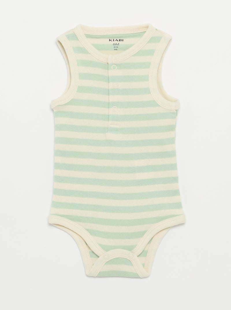 Lot de 3 bodies - 3 pièces Vert - Kiabi