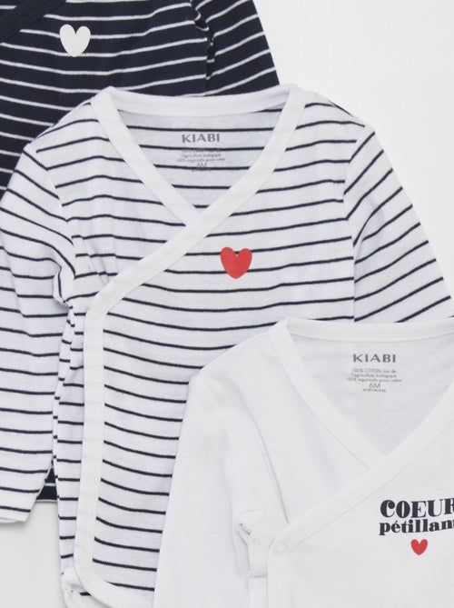 Lot de 3 bodies - Saint-valentin - Kiabi