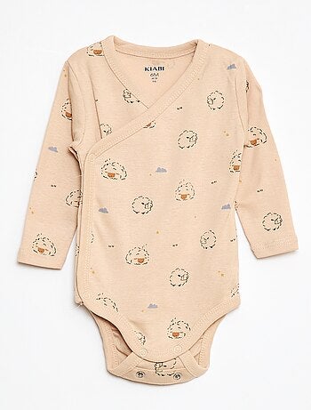 Lot de 3 bodies à manches longues avec ouverture pressionnée